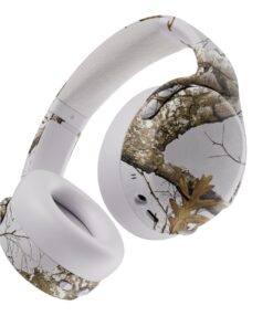 Skullcandy Crusher ANC 2 Over-Ear Active Noise Cancelling Wireless Bluetooth Headphones with Sensory Bass, Alexa Voice Control, 50 Hr Battery, Microphone - Realtree Edge Colors White