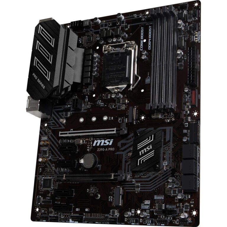 MSI Z390-A PRO LGA1151 (Intel 8th and 9th Gen) M.2 USB 3.1 Gen 2 DDR4 HDMI DP CFX Dual Gigabit LAN ATX Z390 Gaming Motherboard - Image 4