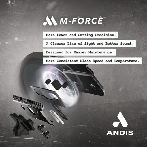 Andis GTX-EXO Black Label Special Edition, Professional Lithium-ion Electric Beard & Hair Trimmer, M-Force Technology, Cordless, Included Charging Stand, Black - Image 5