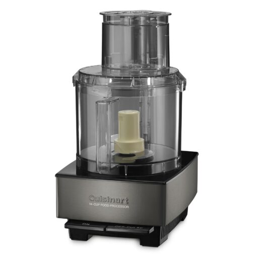 Cuisinart Food Processor 14-Cup Vegetable Chopper for Mincing, Dicing, Shredding, Puree & Kneading Dough, Black Stainless, DFP-14BKSY - Image 2