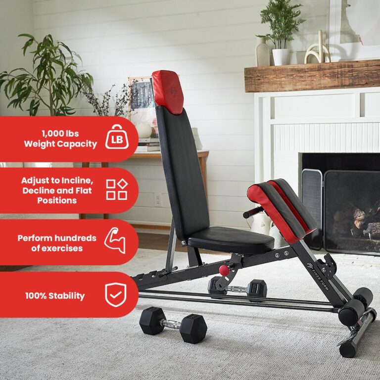 Finer Form Multi-Functional FID Weight Bench for Full All-in-One Body Workout – Hyper Back Extension, Roman Chair, Adjustable Ab Sit up Bench, Incline Decline Bench, Flat Bench - Image 5