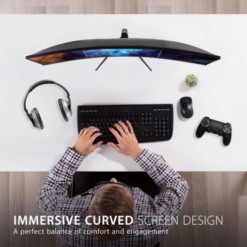 ViewSonic VX3218-PC-MHD 32 Inch Curved 1080p 1ms 180Hz Gaming Monitor with FreeSync Premium, Eye Care, HDMI and Display Port - Image 8