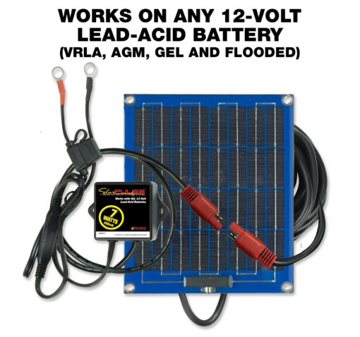 PulseTech SolarPulse SP-7 Solar Battery Charger Maintainer, Blue, 7 Watt - Image 4