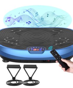 AXV Vibration Plate Exercise Machine Whole Body Workout Music Vibrate Fitness Platform Lymphatic Drainage Machine for Weight Loss Shaping Toning Wellness Home Gyms Workout