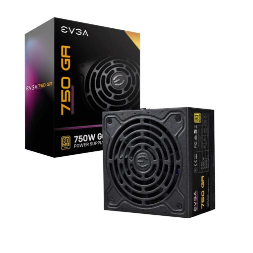 EVGA 220-GA-0750-X1 Super Nova 750 Ga, 80 Plus Gold 750W, Fully Modular, ECO Mode with Dbb Fan, 10 Year Warranty, Compact 150mm Size, Power Supply