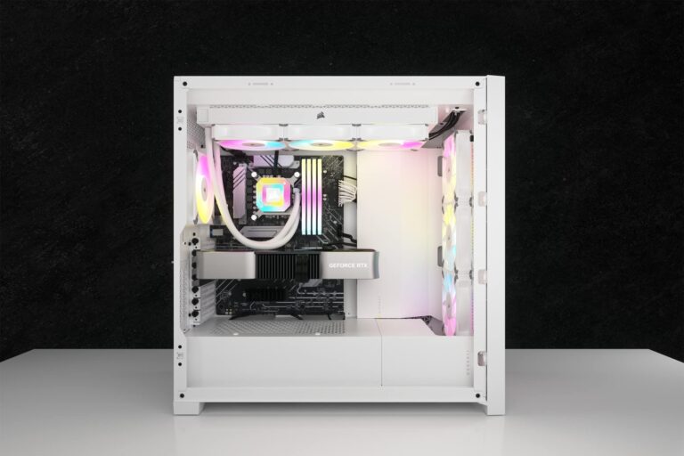 Corsair 5000D Airflow Mid-Tower Case - 3 RGB Fans - Lighting Controller - High-Airflow Design - RapidRoute Cable Management - True White - Image 9