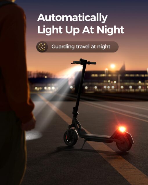 Electric Scooter A1C,Front Suspension Kick Scooter,8.5 Solid Tires,300W Motor,Smart APP Control,15.5MPH, Escooter for Teens Adults UL2272 - Image 3