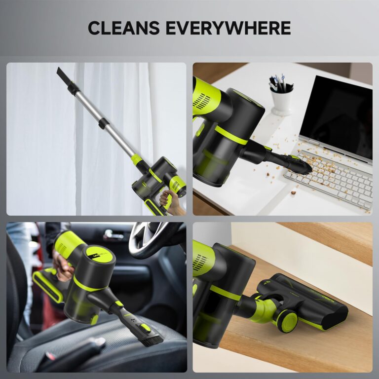 UNINELL HOME Cordless Vacuum Cleaner, 45Kpa 55 Mins Vacuum Cleaners for Home, Vacuum Cleaner Self-Standing, Anti-Tangle Stick Vacuum, Lightweight, Wall Mount Charging Vacuum for Pet Hair,Carpet,Floor - Image 3