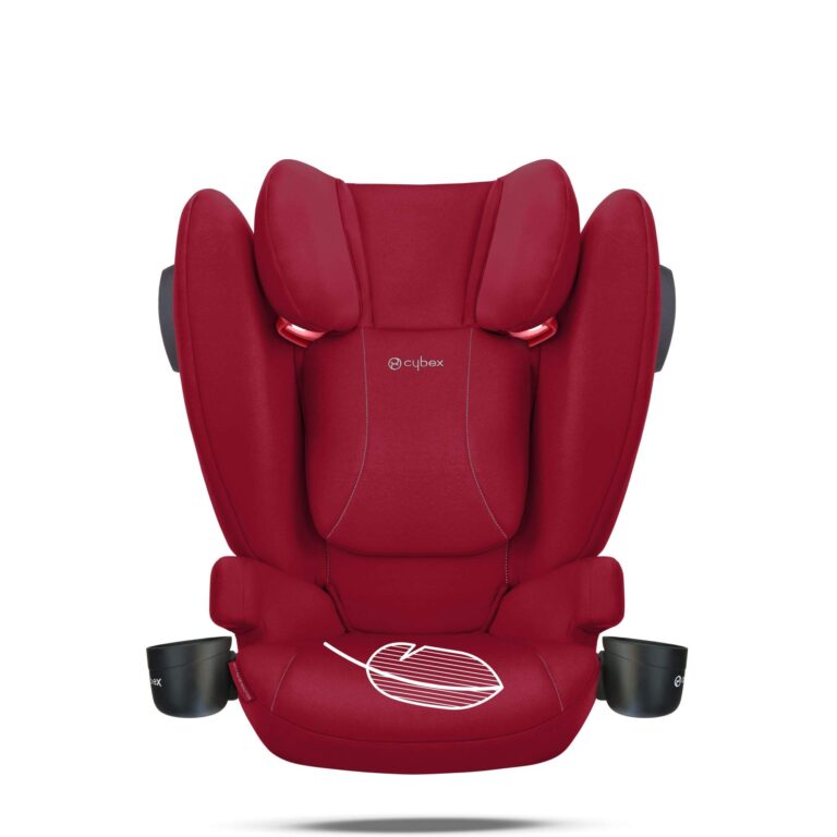 CYBEX Solution B2 fix+ Lux High Back Booster Seat, Lightweight Booster Seat, Secure Latch Installation, Linear Side Impact Protection, Reclining 12-Position Height Adjustable Headrest, Dynamic Red - Image 5