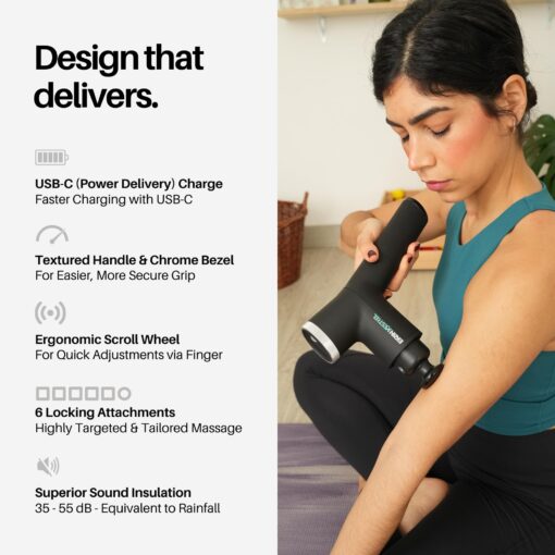 Ekrin Athletics Kestrel Massage Gun: Enhanced Precision & Comfort for Superior Muscle Recovery & Wellness | Relieve Sore Muscles and Stiffness - Image 3