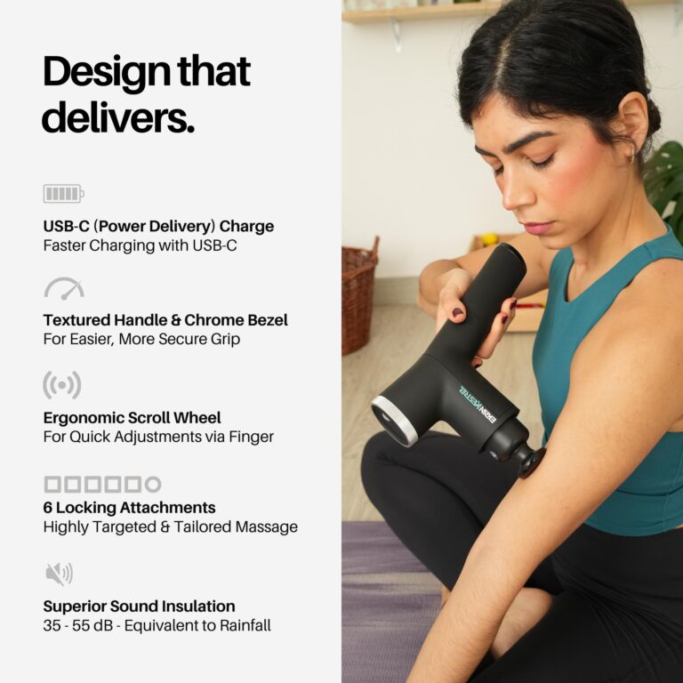 Ekrin Athletics Kestrel Massage Gun: Enhanced Precision & Comfort for Superior Muscle Recovery & Wellness | Relieve Sore Muscles and Stiffness - Image 3