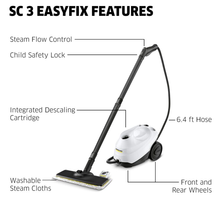 Kärcher Steam Cleaner, Multi Purpose, Power Steamer, Chemical-Free, 40 Sec Heat-Up, for Grout, Tile, Hard Floors, Appliances & More - SC 3 Easy Fix - Image 3