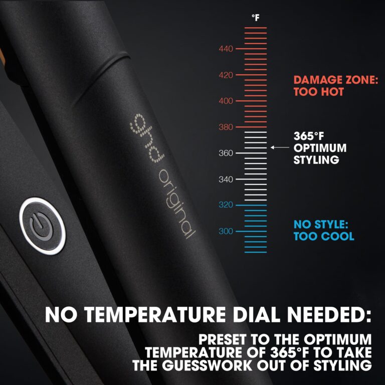 ghd Original Styler ― 1" Flat Iron Hair Straightener, Optimum Styling Temperature for Professional Salon Quality Results, No Extreme-Heat Styling Damage, Ceramic Heat Technology ― Black - Image 9