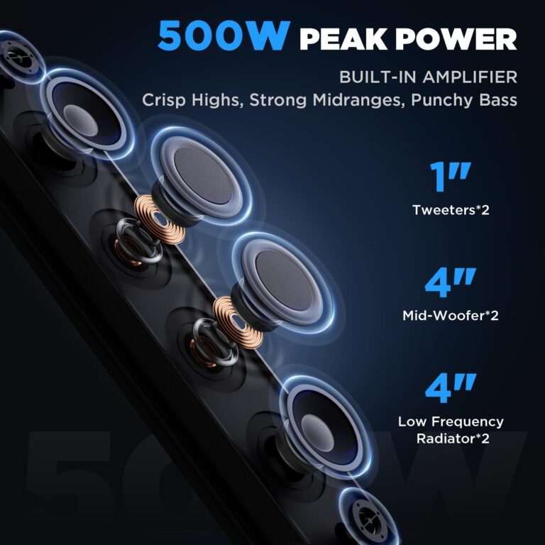Ehaho 25 Inch UTV Sound Bar, ATV SoundBar Bluetooth with RGB Lighting, IP65 Waterproof Golf Cart Sound Bar, Amplified Powersports SXS SoundBar, UTV Speakers Compatible with Polaris RZR Can-Am - Image 8