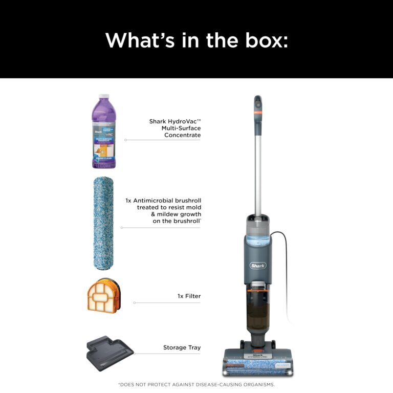 Shark HydroVac MessMaster Wet Dry Corded Vacuum Cleaner, 3-in-1 Multi-Surface Vacuum Mop & Self-Cleaning System, Lightweight, Powerful Suction, for Hard Floors & Area Rugs, Navy, WD161 - Image 2