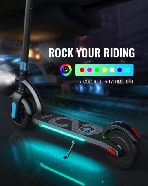 Gyroor Kids Electric Scooter, 180W Motor Digital Display, Multicolored LED Lights, Ideal Present for Boys & Girls Aged 6-12, H40-XTS - Image 5