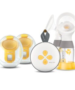 Medela Swing Maxi Pump Your Way Deluxe Bundle with Wearable in-Bra Collection Cups and PersonalFit Flex Breast Shields