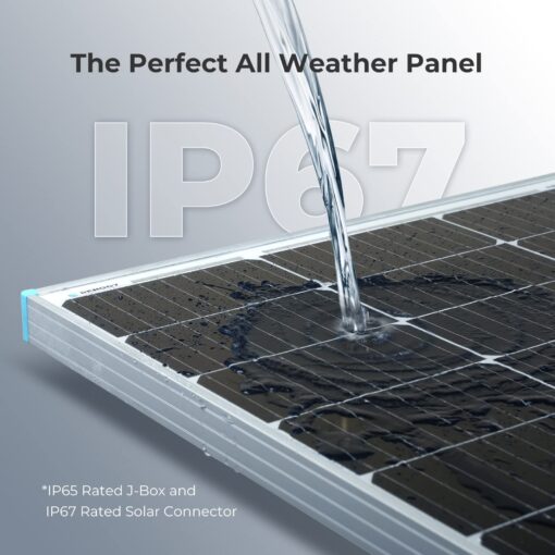 Renogy 100W 12V Solar Panel, Monocrystalline 100 Watt Solar Panel for RV, High Efficiency IP67 Waterproof PV Module for Marine Farm Battery Rooftop Outdoor Trip, Power Kits & Ecosystem - Image 4