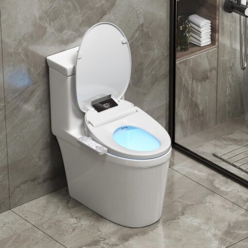 WLJBIDET Upgrade Bidet Toilet Seat Elongated, Rear and Feminine Wash, Unlimited Warm Water, Heated Seat, Warm Air Drying, Soft Close Lid, Sense Seat, Smart Bidet Seat Elongated Requires Electricity - Image 2