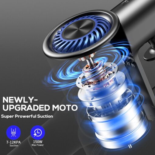 MBTTODF Cordless Vacuum Cleaner, 80000 RPM High-Speed Brushless Motor Powerful Vacuum Cleaners for Home, Up to 40 Mins Runtime, Stick Vacuum with 4* LED & Rechargeable 2600 mAh Battery - Image 8