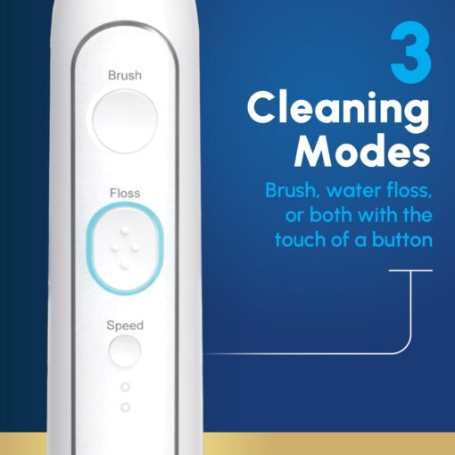 Waterpik Sonic-Fusion 2.0 Professional Flossing Electric Toothbrush with Water Flosser Combo In One, White SF-04, Packaging May Vary - Image 2