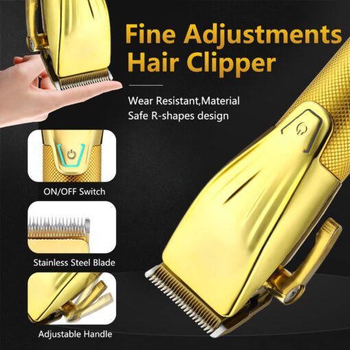 Professional Hair Clippers for Men Nose Hair Trimmer for Men Maquina para Cortar Pelo De Hombre Electric Razor Shaver Set with Bag - Image 8