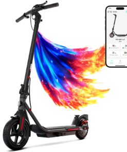 TST Electric Scooter for Adult, Up to 19 MPH and 20 Miles Long Range E Scooter, 8.5"/10" Solid and Pneumatic Tire, Portable Folding EScooter with Dual Brakes, Commuting Escooter App Control