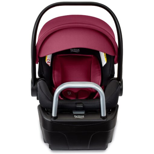 Britax Willow S Infant Car Seat with Alpine Base, ClickTight Technology, Rear Facing Car Seat with RightSize System, Ruby Onyx - Image 3