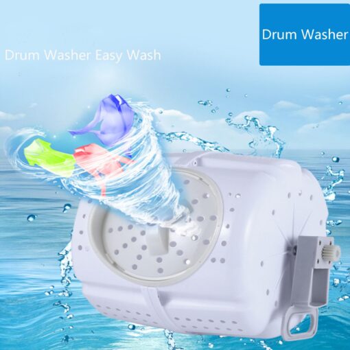 Portable Hand-Operated Drum Washing Machine, Non-Electric Manual Clothes Washer Dehydration, Hand Crank Laundry Wringer Washing Machine, Spin Dryer for Camping Apartments RV Dormitory Business Trip - Image 8
