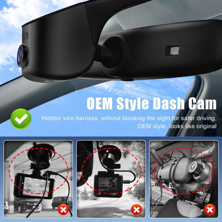 KuTaiTai Front 4K + Rear 1080P Dash Cam for Audi 2019 2020 2021 2022 2023 2024 A4 A6 Allroad A3 A5 Q5 S4 S6 Q7 A8 S8 TT A7 S5 Q3 S3 S7 RS3 RS5 RS6 e-tron (Model A), OEM Look, WiFi & APP, 128GB Card - Image 8