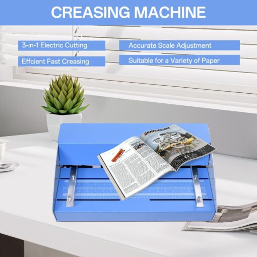 Electric Paper Cutter | Electric Paper Creasing Machine | Paper Slicer Scrapbooking Supplies, Paper Cutting Device for Invitations, Tickets, Cards - Image 9