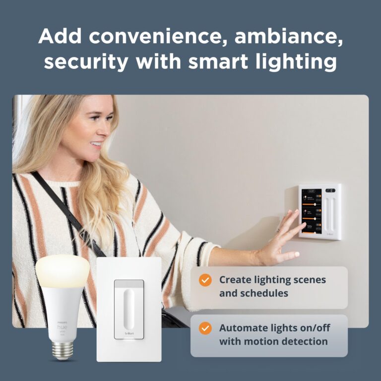 Brilliant Smart Home Control (Plug-In Panel) — Alexa Built-In & Compatible with Ring, Sonos, Hue, Google Nest, Wemo, SmartThings, Apple HomeKit — In-Wall Touchscreen Control for Lights, Music, & More - Image 2