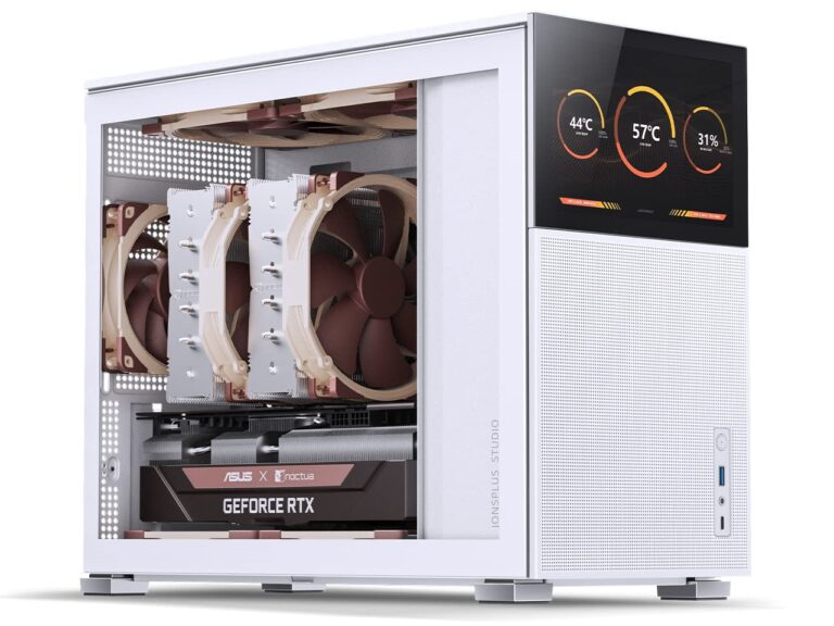 JONSBO D31 MESH SC White Micro Computer Case with Screen, M-ATX/ITX Mainboard/Support RTX 4090(335-400mm) GPU 360/280AIO,Power ATX/SFX: 100mm-220mm Multiple Tool-Free Design pc case - Image 2