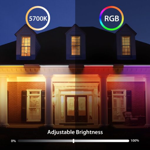 ATCD LED Wall Washer Light with RF Remote, 144W RGBW 5700K Dimmable Linear Wall Wash Light Bar, 120V-277VAC, 40" Long Perfect for Outdoor Building, Weddings, Advertising Boards, Commercial Lighting - Image 9