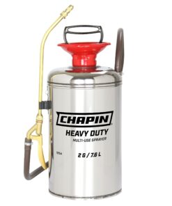 Chapin 1254 2-Gallon Heavy-Duty Stainless Steel Tank Multi-Use Sprayer for Lawn, Home & Garden, Silver