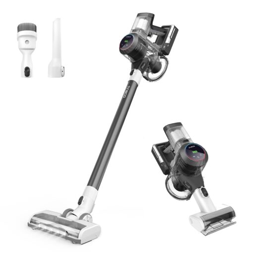 Tineco Pure ONE S11 Cordless Vacuum Cleaner, Smart Stick Handheld Cleaner Strong Suction & Lightweight, Cordless Handheld Vacuum Deep Clean Hair, Hard Floor, Carpet, Car (Pure ONE S11 Grey)