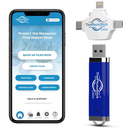 ThePhotoStick® Omni 256GB + Protective Case | Secure Photo & Video Backup and Transfer | Digital File Organization | USB & Multiport Connection for Phones, Tablets and Computers | Water Resistant Case - Image 9