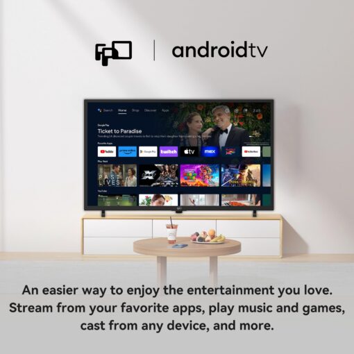 FPD 43 Inch Smart TV Flat Screen Frame LED Television Full HD 1080p Google Cast Built in, Streaming Live Ultra Thin HDR10 Android TV, Bluetooth, Vesa, Hdmi, WiFi (Palette-Series 2025) - Image 6