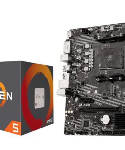 INLAND AMD Ryzen 5 4500 Unlocked Desktop Processor with MSI A520M-A PRO Gaming Motherboard (AMD AM4, DDR4, PCIe 4.0, Micro-ATX),