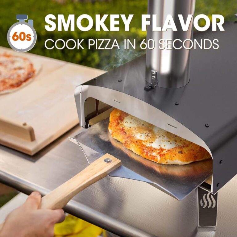 Mimiuo Outdoor Pizza Oven Wood Pellet 12" Pizza Ovens with Pizza Stone and Pizza Peel, Portable Wood-Fired Pizza Oven Pizza Stove for Backyard and Outside (Classic W-Oven Series) - Image 8