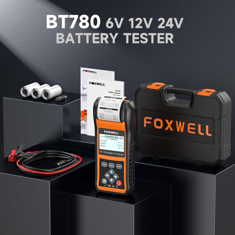 FOXWELL BT780 Car Battery Tester, 12V 24V Battery Load Tester with Printer 100-2000CCA Digital Automotive Cranking Charging System Analyzer for Car Motocycle Heavy Duty Truck Marine SUV Boat - Image 2
