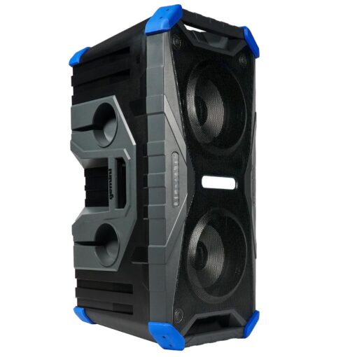 Gemini Sound SoundSplash 400W Floating Waterproof Wireless Bluetooth Speaker, LED Light Show, Dual 8” Woofers & NFC Pairing - Perfect for Pool Parties, Beach, Travel & Home Fun (Gray/Blue) - Image 3