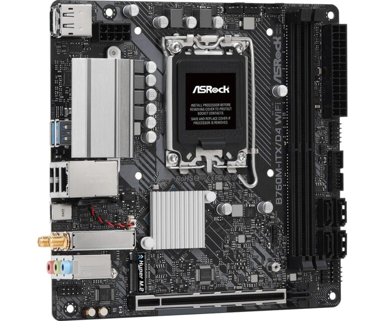 ASRock B760M-ITX/D4 WiFi Supports 13th Gen & 12th Gen Intel® Core™ Processors (LGA1700) - Image 4