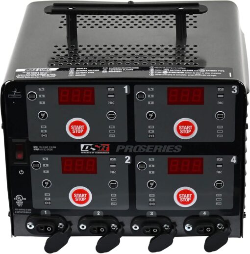 Schumacher Electric ProSeries Car Battery Charger - RF94080125-10 Amp - 6v / 12v Battery Charger & Battery Maintainer - Charge 4 Vehicles, Motorcycles, Lawn Tractors at Once (Refurbished)