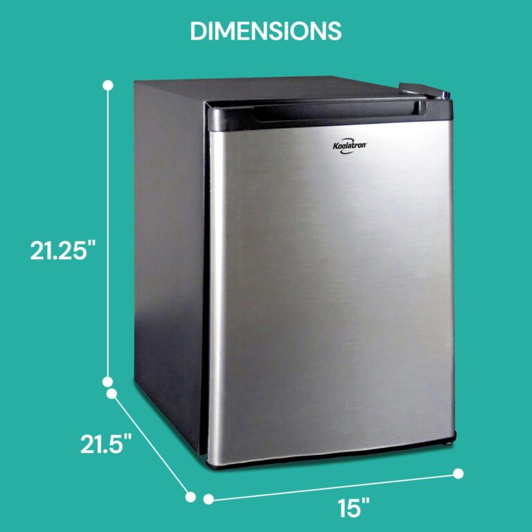 Koolatron 12V / 110V Refrigerator - Mini Fridge With Freezer For Trucks, Cool Storage For Kitchen, Bedroom, Office, Dorms, Compact Free Standing, Neveras Pequeñpara, 1.76 Cubic Feet Capacity, White - Image 5