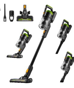 Eureka RapidClean Pro Cordless Vacuum Cleaner for Hard Floors, Lightweight Stick Vacuum LED Headlights, Convenient Stick and Handheld Vac, Green, NEC285GR