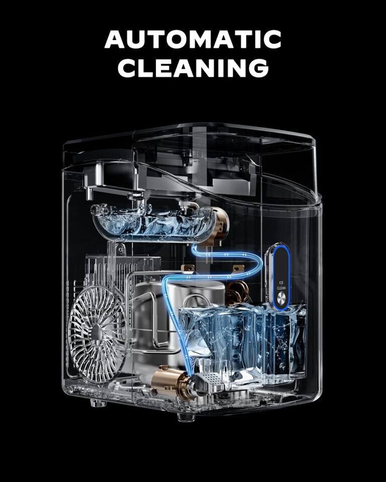 Silonn Nugget Ice Maker Countertop, Pebble Ice Maker with Soft Chewable Ice, One-Click Operation Ice Machine with Self-Cleaning, 34lbs/24H for Home,Kitchen,Office - Image 3