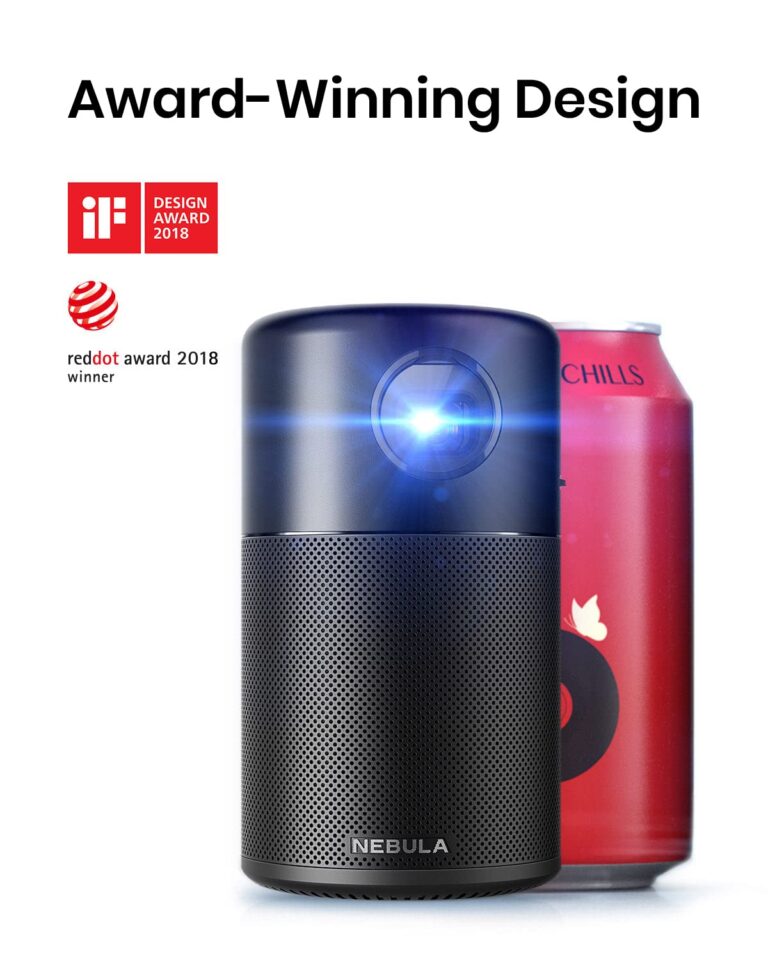 Anker NEBULA Capsule, Smart Wi-Fi Mini Projector, 100 ANSI Lumen Portable Projector, 360° Speaker, Movie Projector, 100 Inch Picture, 4Hr Video Playtime for Inside and Outside, Watch Anywhere - Image 7