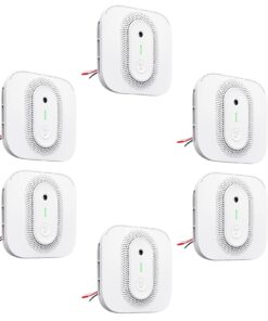 X-Sense Smoke Detector Carbon Monoxide Detector Combo Hardwired with Voice Location, Hardwired Interconnected Smoke and Carbon Monoxide Detector, Model XP02-AR, 6-Pack