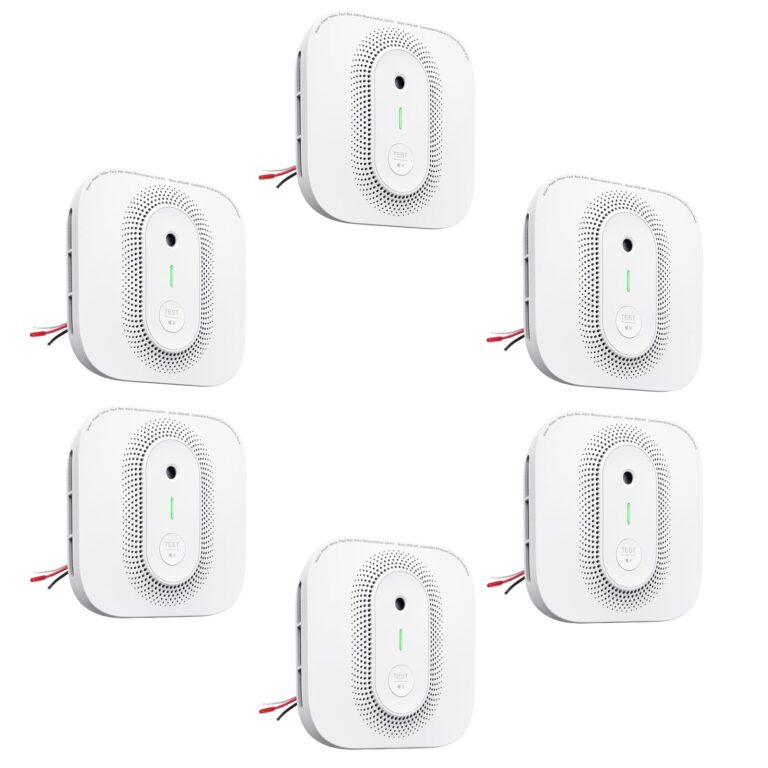 X-Sense Smoke Detector Carbon Monoxide Detector Combo Hardwired with Voice Location, Hardwired Interconnected Smoke and Carbon Monoxide Detector, Model XP02-AR, 6-Pack